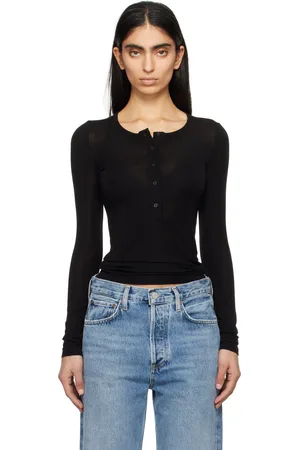 AGOLDE Henley Faustine noir