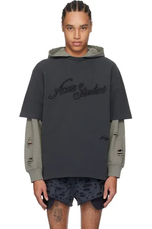Acne Studios T-shirt décontracté noir à logos