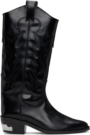 TOGA VIRILIS Bottes hautes noires en cuir