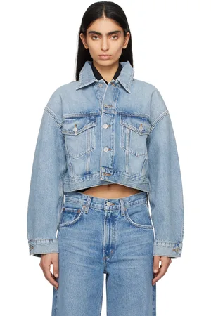 AGOLDE Blouson Palmer bleu en denim