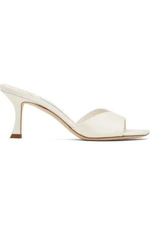 Jimmy Choo Sandales à talon Skye 70 blanc cassé