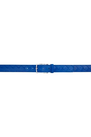 Bottega Veneta Ceinture Intrecciato bleue