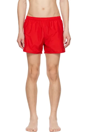 Ami Maillot de bain rouge à logo Ami de cœur
