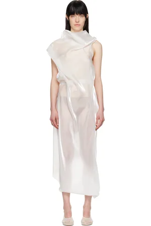 Issey Miyake Robe longue Eau blanche