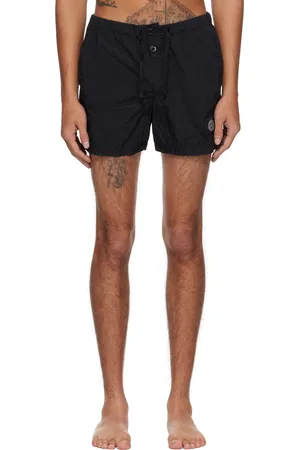 Stone Island Maillot de bain noir en nylon iridescent ECONYL®