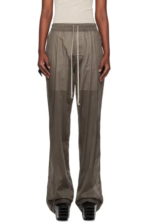 Rick Owens Pantalon de détente Dietrich gris à cordon coulissant - Hollywood
