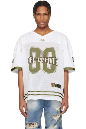 OFF-WHITE Maillot de football blanc en filet