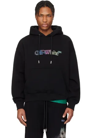OFF-WHITE Pull à capuche noir à image Col S. Matthew