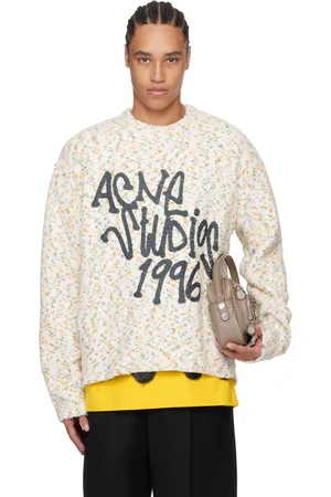 Acne Studios Pull multicolore à logo imprimé