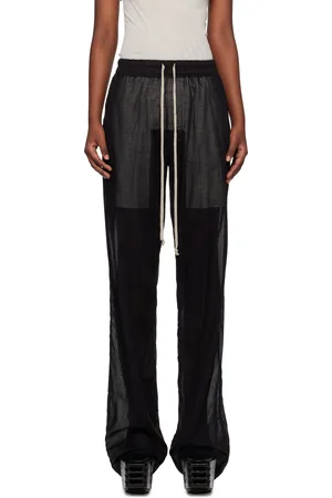 Rick Owens Pantalon de détente Dietrich noir à cordon coulissant - Hollywood
