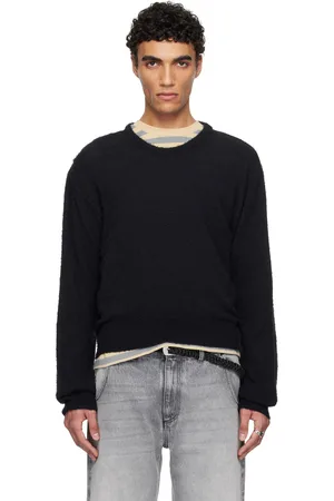 mfpen Pull Phrase noir en tricot