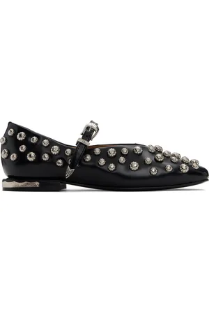 TOGA PULLA Ballerines noires en cuir glacé