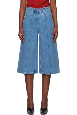 REMAIN Birger Christensen Jean de style culotte bleu