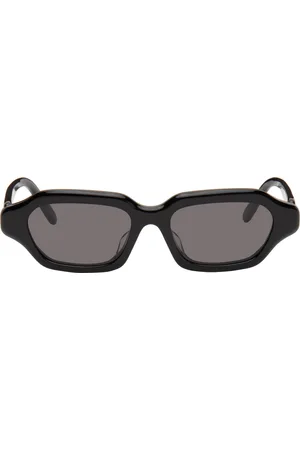 Loewe Lunettes de soleil rectangulaires noires à monture étroite