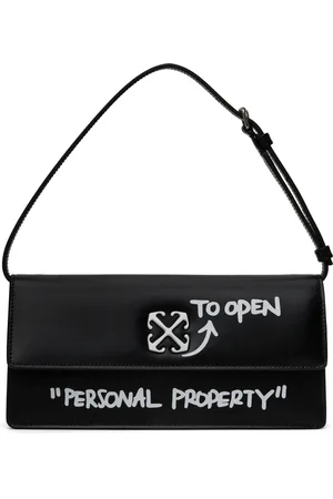 OFF-WHITE Sac porté épaule 1.0 noir à textes - Jitney