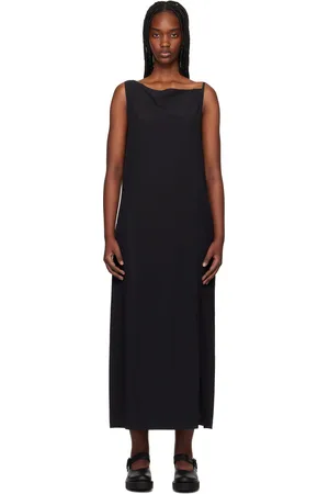Y-3 Robe longue noire à fente