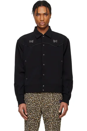 Pins & Needles Blouson western noir à passepoils