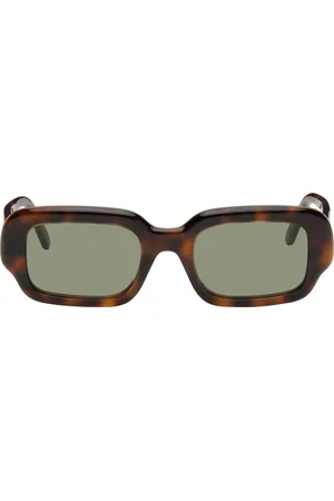 Loewe Lunettes de soleil rectangulaires brun et noir