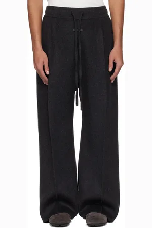 FEAR OF GOD Pantalon ample gris à cordon coulissant