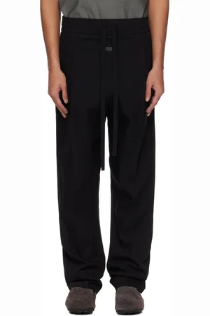 FEAR OF GOD Pantalon noir en toile oxford à cordon coulissant - Eternal