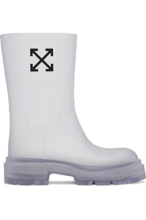 OFF-WHITE Bottes Reboot transparentes à quatre flèches noires