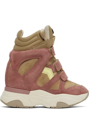 Isabel Marant Baskets Balskee beige et rose