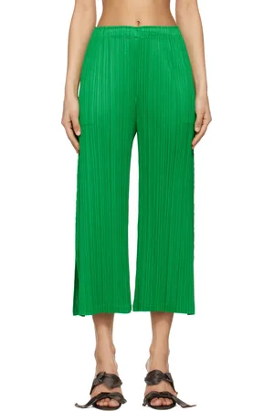 PLEATS PLEASE ISSEY MIYAKE Pantalon Monthly Colors February vert
