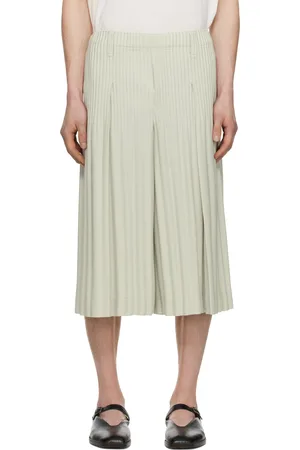 Issey Miyake Short façon costume plissé 1 gris