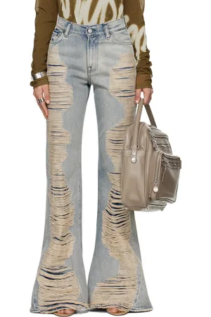 Acne Studios Jean semi-évasé bleu