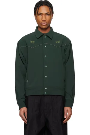 Pins & Needles Blouson western vert à passepoils