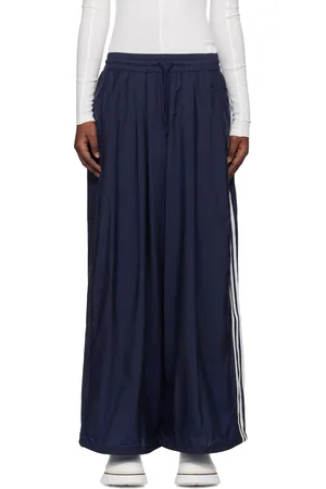 Y-3 Pantalon de détente bleu à trois rayures