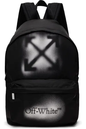 OFF-WHITE Enfant | Sac à dos noir à quatre flèches à effet aérosol