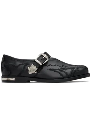 TOGA PULLA Flâneurs noirs en cuir
