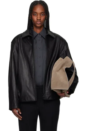 FEAR OF GOD Blouson motard noir en cuir - Eternal