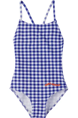 Bobo Choses Enfant | Maillot de bain bleu et blanc à motif vichy