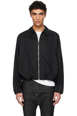Fumito Ganryu Blouson léger noir en lin