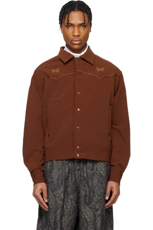 Pins & Needles Blouson western brun à passepoils