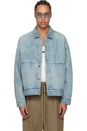 FEAR OF GOD Blouson camionneur bleu en denim