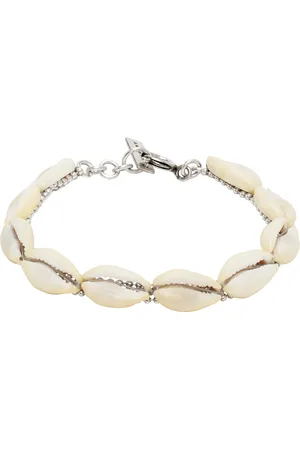 Isabel Marant Bracelet Noko blanc cassé et argenté