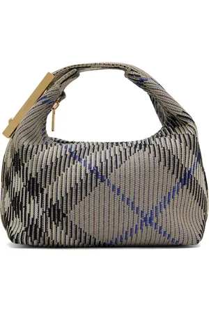 Burberry Mini sac de sport beige à fermoir de style pince à linge