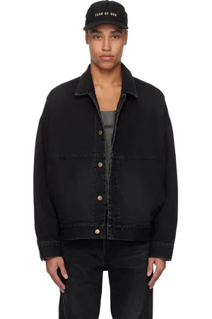 FEAR OF GOD Blouson camionneur noir en denim
