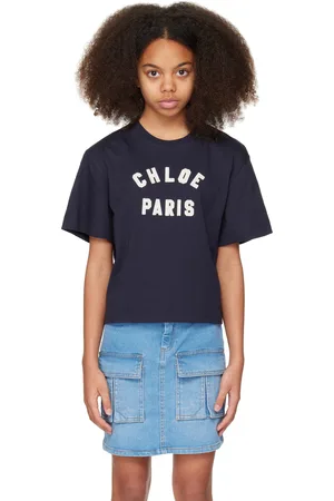 Chloé Enfant | T-shirt bleu marine à logo