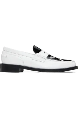 Stefan Cooke Chaussures bateau blanches à découpes