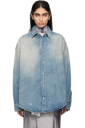 Acne Studios Chemise bleue en denim à boutons