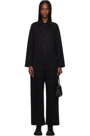 Y-3 Combinaison noire à ceinture