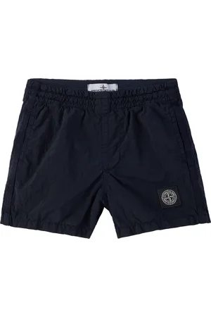 Stone Island Enfant | Maillot de bain B100001 noir en nylon iridescent ECONYL®
