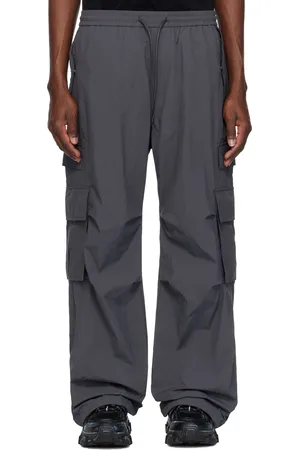 JUUN.J Pantalon cargo gris en nylon léger