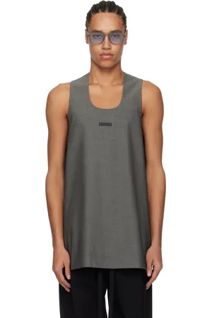 FEAR OF GOD Débardeur gris en toile oxford