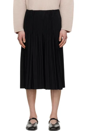 Issey Miyake Short façon costume plissé 1 noir