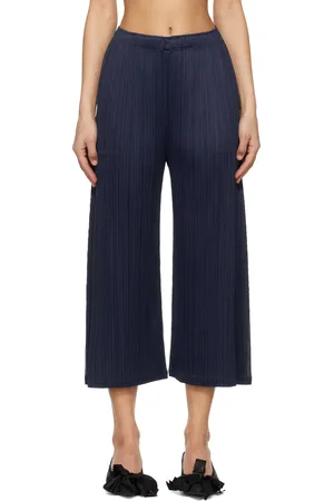 PLEATS PLEASE ISSEY MIYAKE Pantalon Monthly Colors February bleu marine